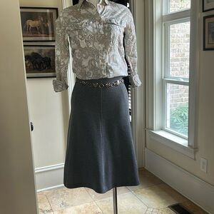 Vintage Handmade Skirt Sz 2 Grey EVC